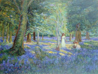 Bluebell Wood, 1908 by Robert Tyndall